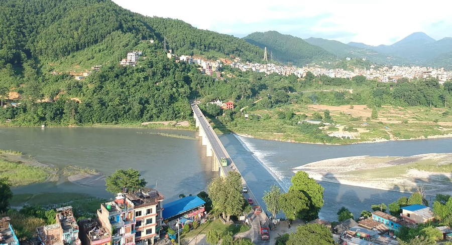 पर्यटकलाई आकर्षित गर्न दमौलीमा मादी नदी थुनेर कृत्रिम ताल निर्माण गरिदै