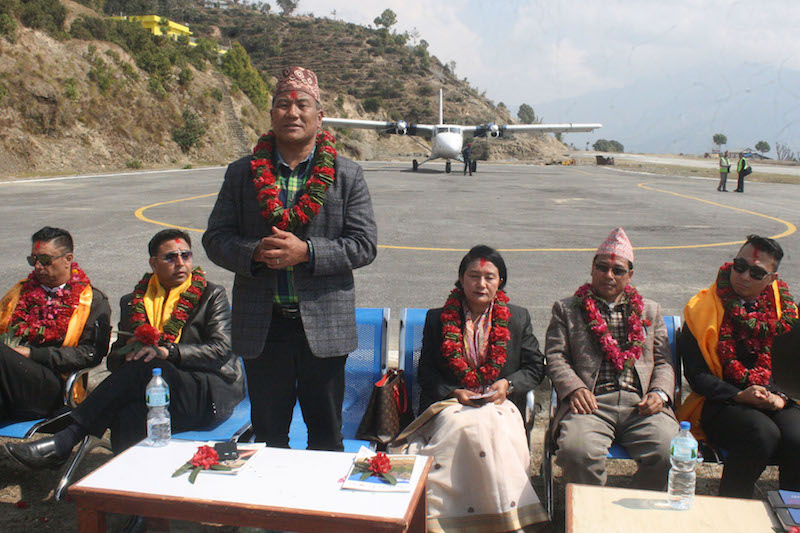 खानीडाँडा विमानस्थलको परीक्षण उडान सफल