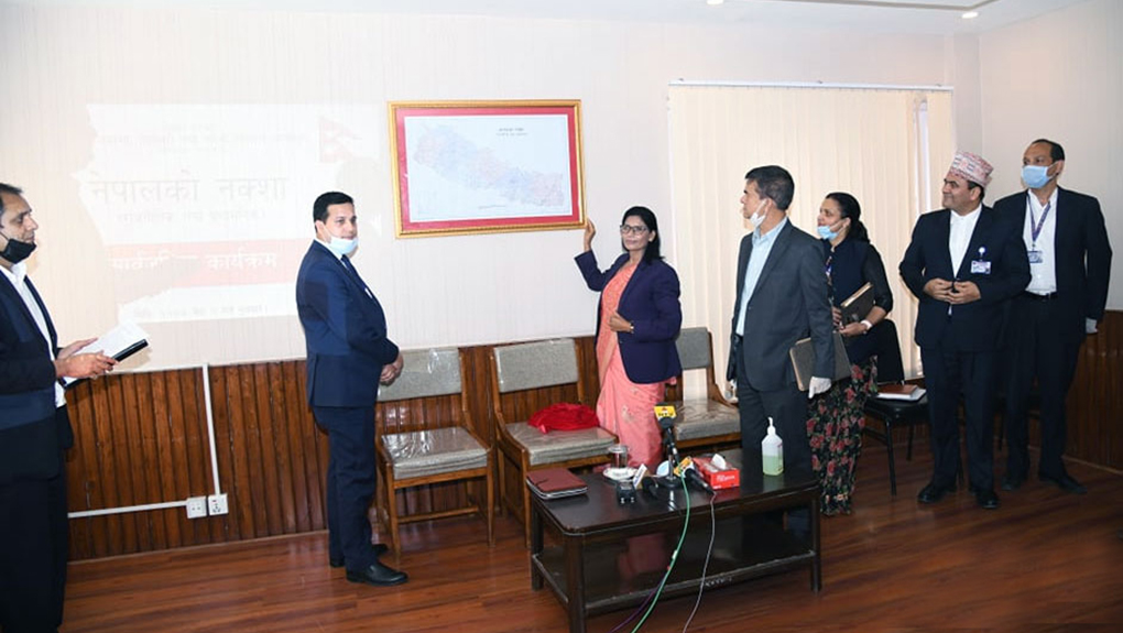 लिम्पियाधुरा, लिपुलेक र कालापानी समेटिएको नयाँ नक्सा सार्वजानिक, देशभर प्रयोगमा ल्याउने प्रक्रिया सुरू