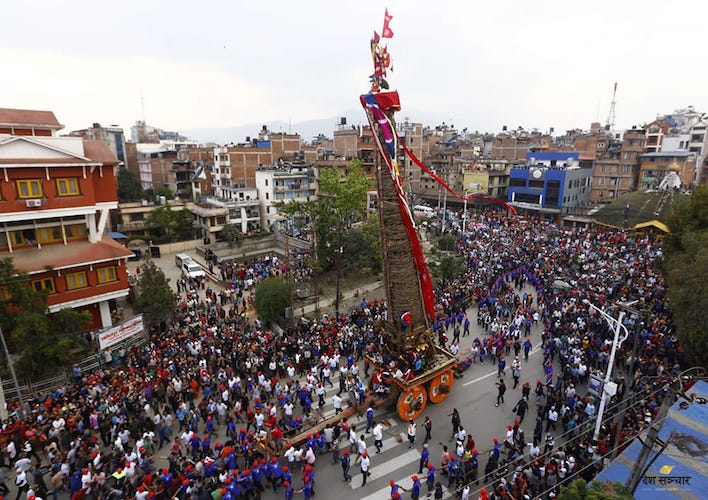 आज दिउँसो रातो मच्छिन्द्रनाथको रथ तानिने