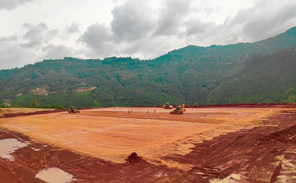 गुल्मीमा अन्तर्राष्ट्रिय फुटबल रङ्गशाला निर्माण हुँदै