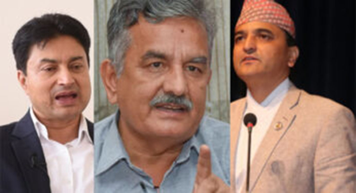 सुरेन्द्रले अर्थ र योगेशले सन्चार मन्त्रालय नपाएपछि दुबै निस्क्रिय, ओली-माधब समूह भन्छ ‘बैगुनी केटाहरुको लात्ति कहिले यता कहिले उता’