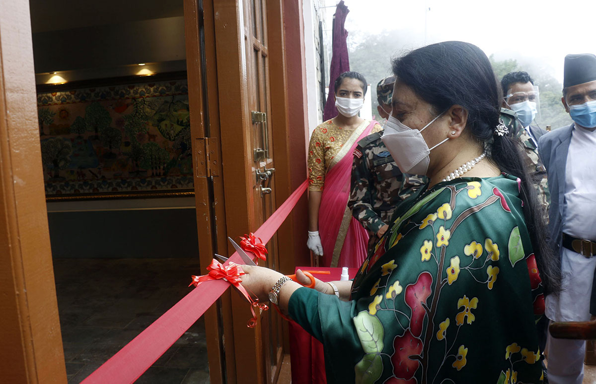 राष्ट्रपति भण्डारीद्वारा युद्ध सङ्ग्रहालयको उद्घाटन, सिन्धुलीगढी नेपाली शूरता र वीरताको परिचय भएको भनाई