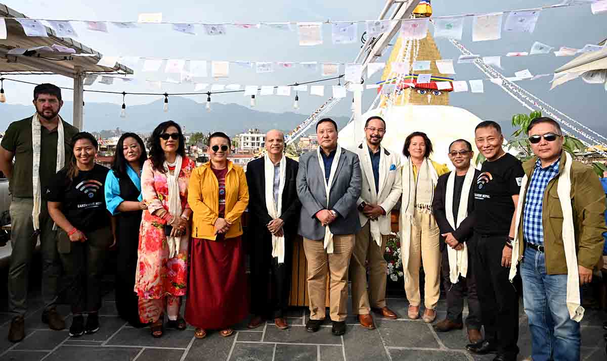नबिल बैंकले दिगोपन प्रवर्द्धन गर्न बौद्धनाथ स्तुपामा वातावरण मैत्री लुँटा जडान ग¥यो
