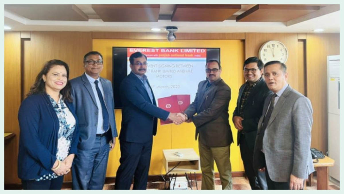 अशोक लेल्यान्डका गाडीमा एभरेष्ट बैंकको कर्जा दिने, आइएमई मोटर्स र बैंक बीच संझौता