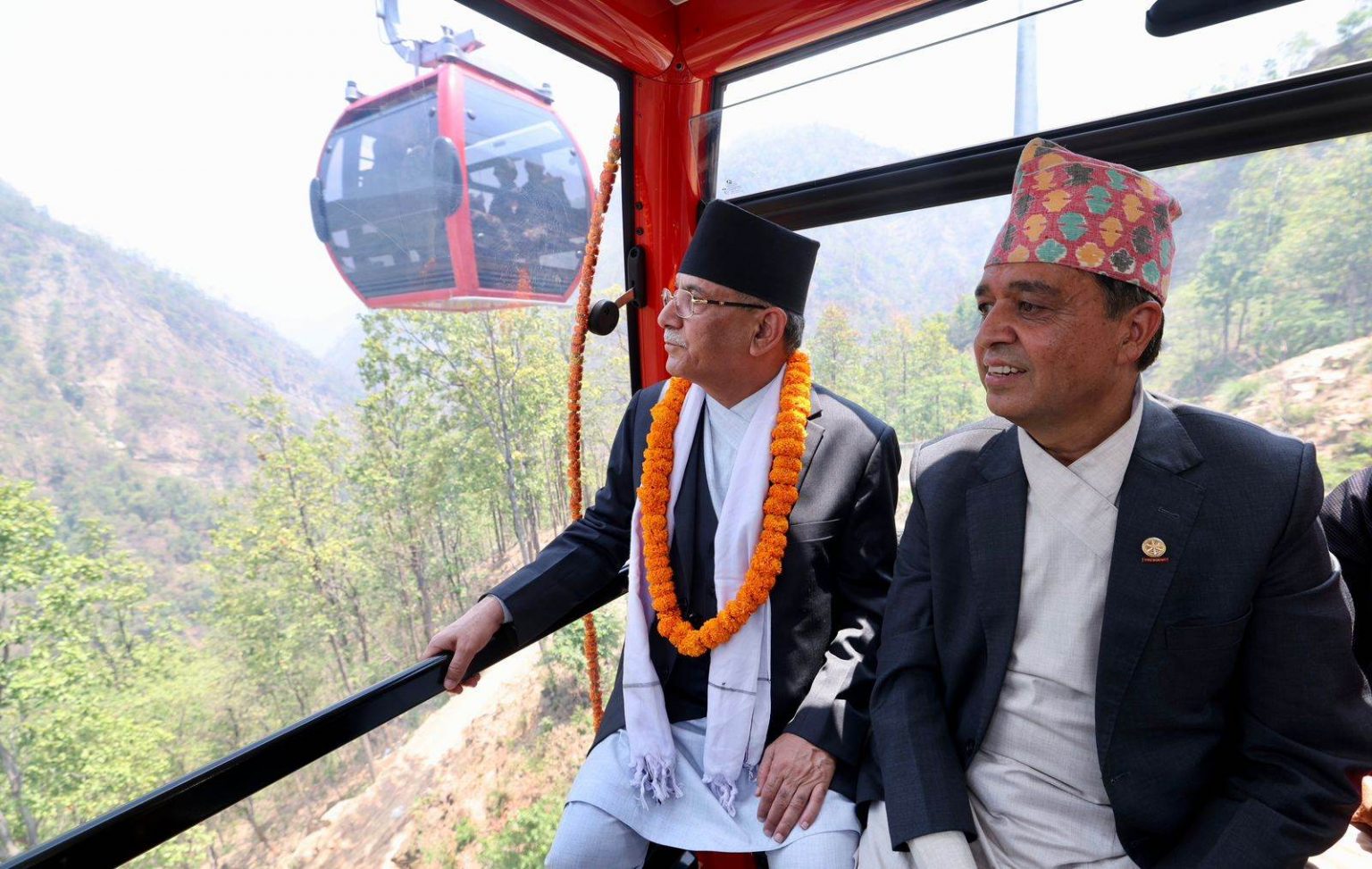 प्रधानमन्त्री दाहालद्वारा लुम्बिनी केबलकार उद्घाटन