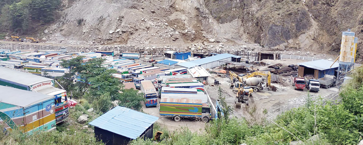 रसुवा बन्दरगाहको निर्माण पचास प्रतिशत सम्पन्न