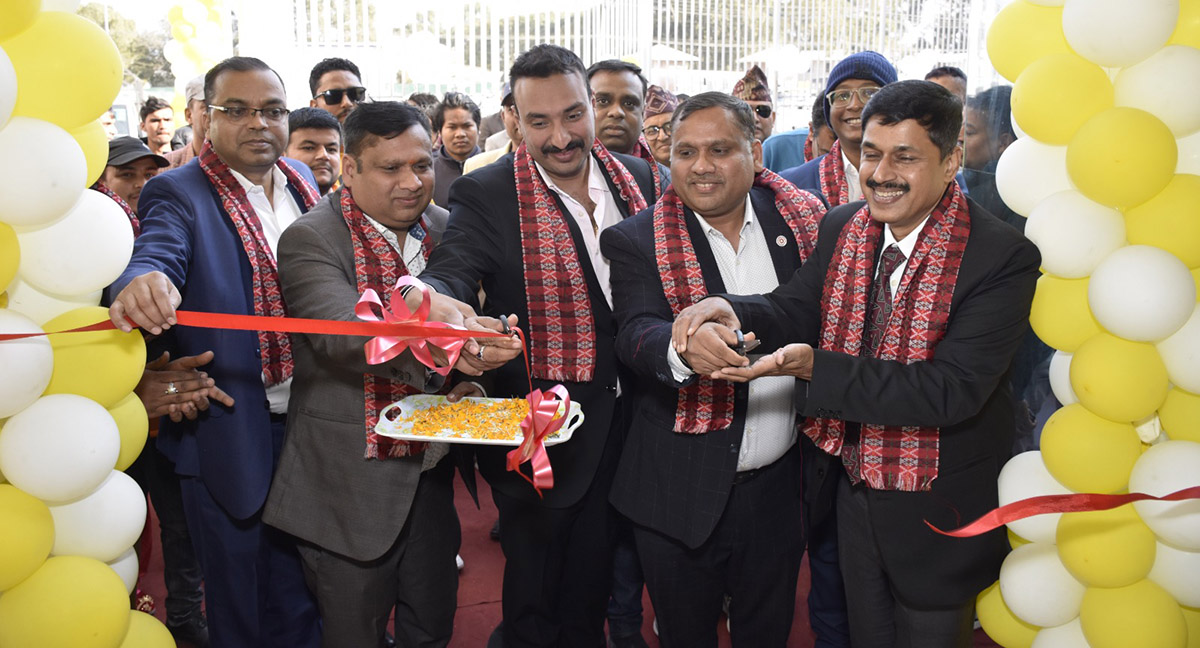जेके टायरको माइनिङ एण्ड कन्स्ट्रक्सन पेभिलियन काठमाडौंको सितापाइलामा