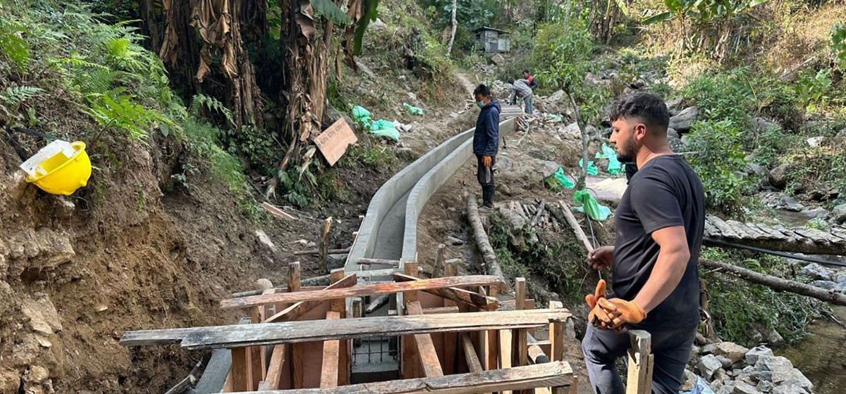 चुरे फेदीको पिल्लरी गाउँमा ४३ लाख लागतमा सिंचाइ आयोजना निर्माण