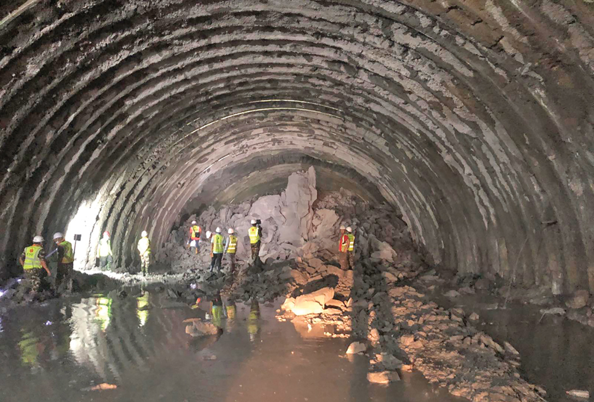 मकवानपुरको बकैया र गढी गाउँपालिकामा निर्माणाधीन लेनडाँडा सुरुङमार्ग छिचोलियो