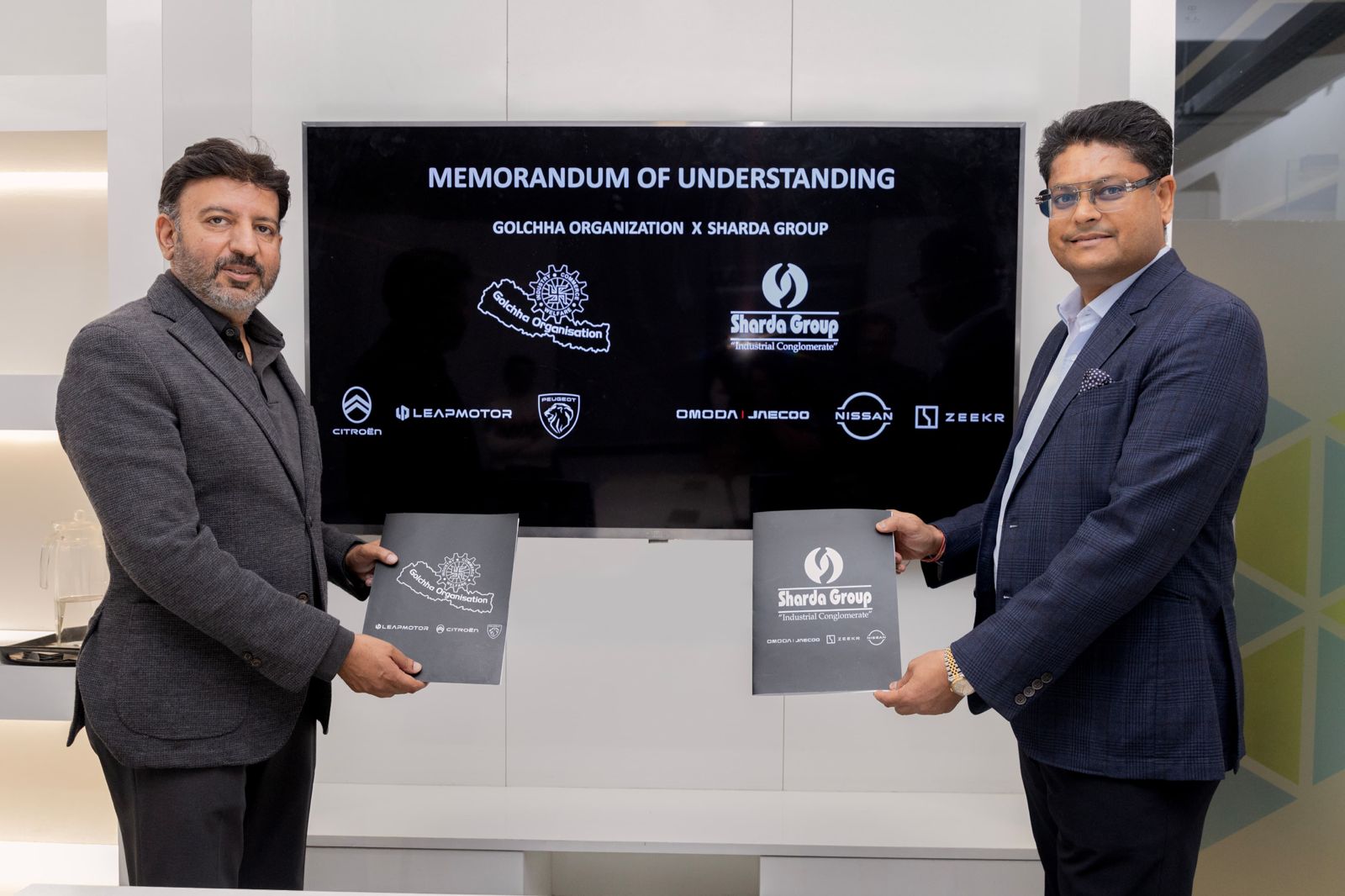 डिसि फास्ट चार्जिङ स्टेसन नेटवर्क विस्तारमा  शारडा ग्रुप र गोल्छा अर्गनाइजेसनबीच सम्झौता