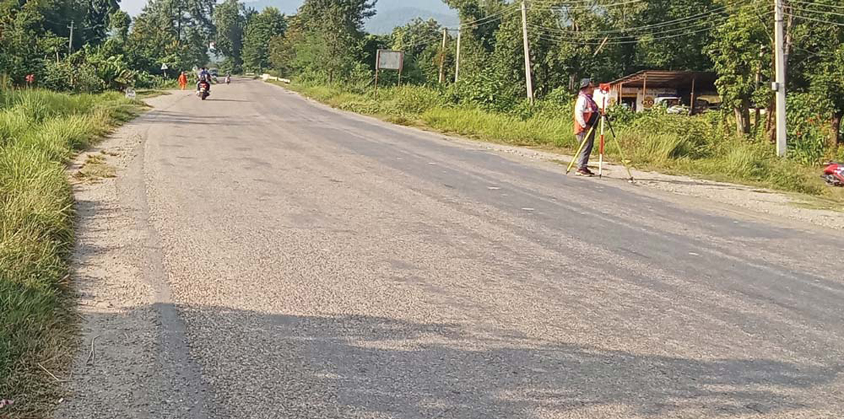 नारायणघाट-बुटवल सडकको पूर्वीखण्डमा ४७ किलोमिटर कालोपत्र