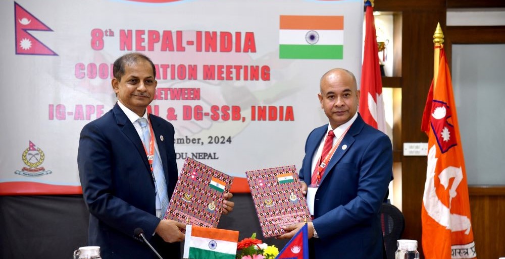 नेपाल–भारतको सीमा सुरक्षा बैठक:सीमापार हुने अपराध नियन्त्रणलाई थप प्रभावकारी बनाउने निष्कर्ष