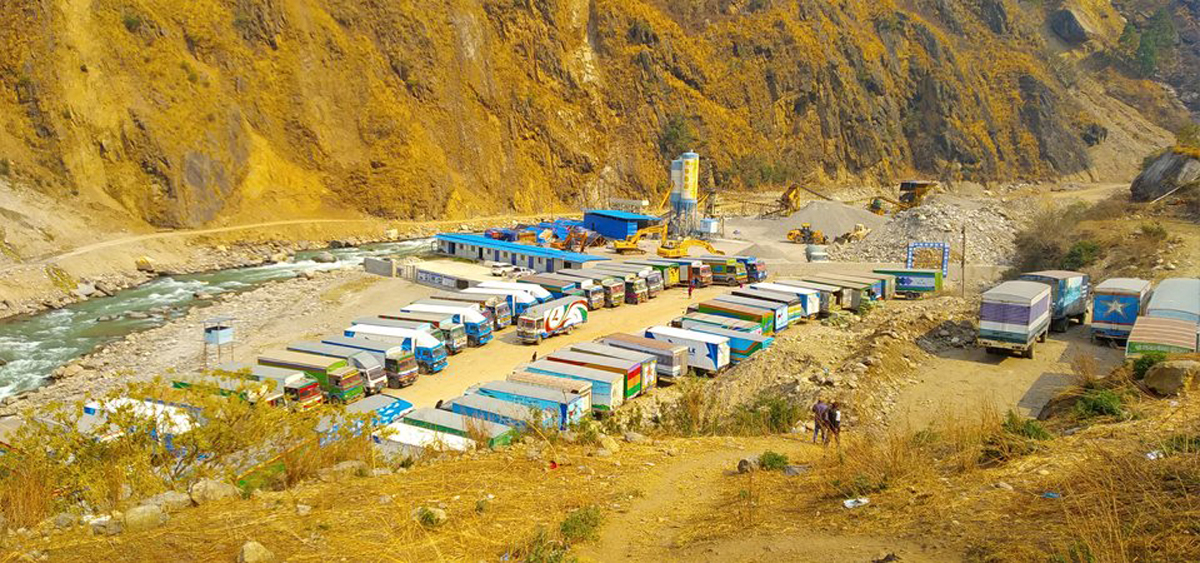 मुलुकको उत्तरी नाका रसुवामा निर्माणाधीन सुक्खा बन्दरगाहको काम ७२ प्रतिशत पूरा