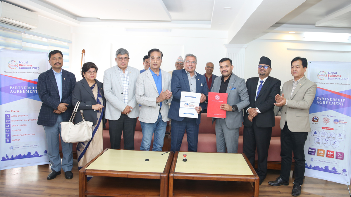 नेपाल बिजनेस समिटको दोस्रो संस्करण बैशाख ७ मा, एनसिसि र एनबिआईले सहकार्य गर्ने