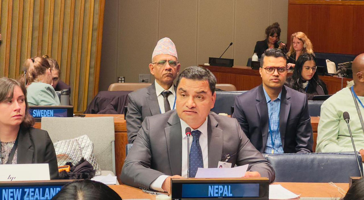 संयुक्त राष्ट्रसंघीय आयोगमा स्वास्थ्य मन्त्री पौडेलको सम्बोधन, स्वास्थ्य सेवा सुधारमा सघाउन आग्रह