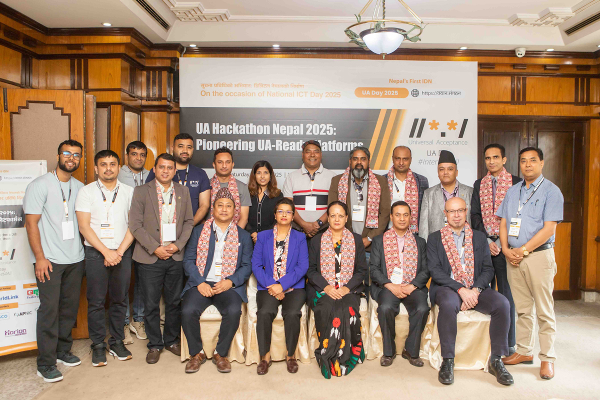 पहिलो पटक नेपाली भाषाको डोमेनयुक्त वेबसाइट सार्वजनिक गर्दै, यूए ह्याकाथन नेपाल २०२५ सम्पन्न