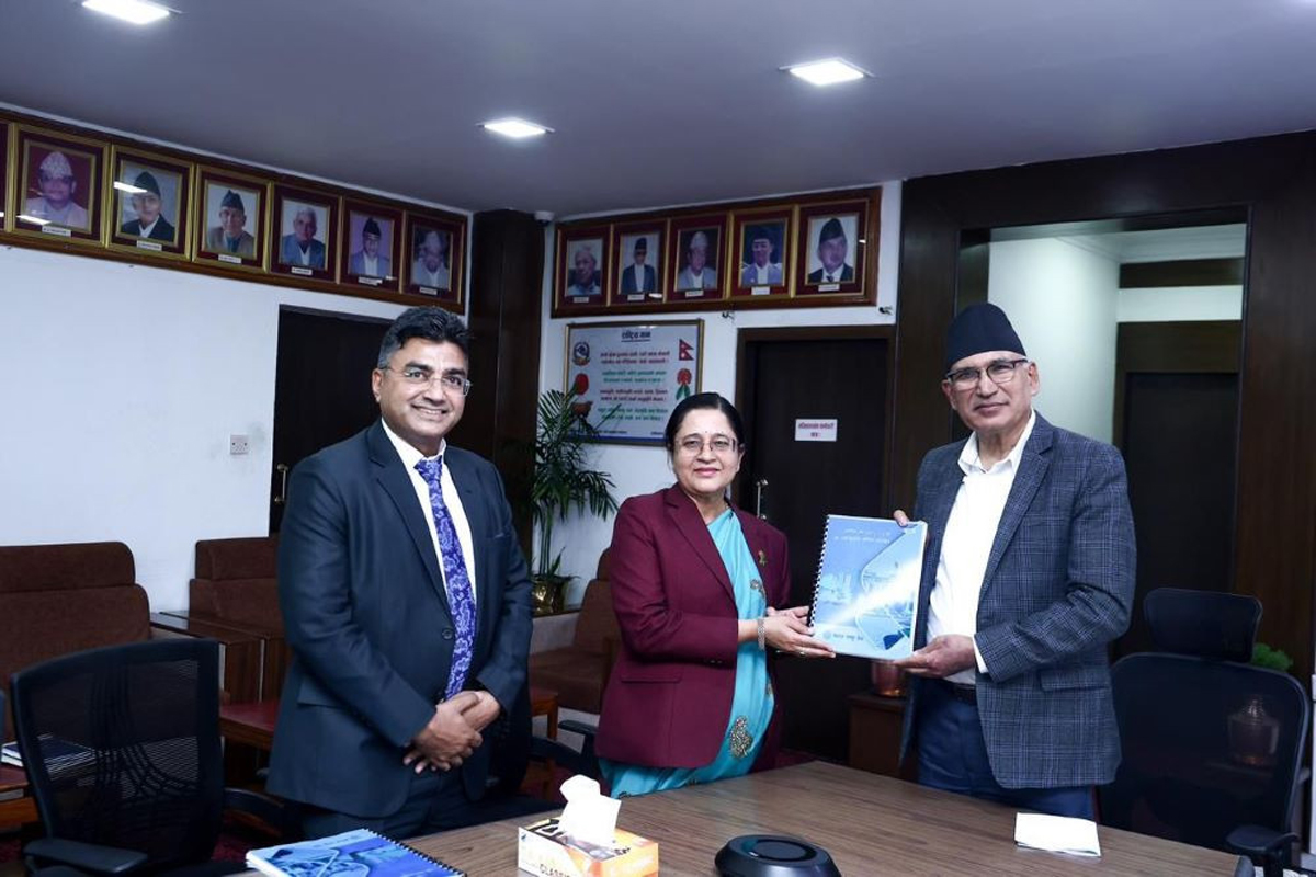 राष्ट्र बैंकको पूर्वबजेटकालीन समीक्षा प्रतिवेदन अर्थ मन्त्रालयमा पेश