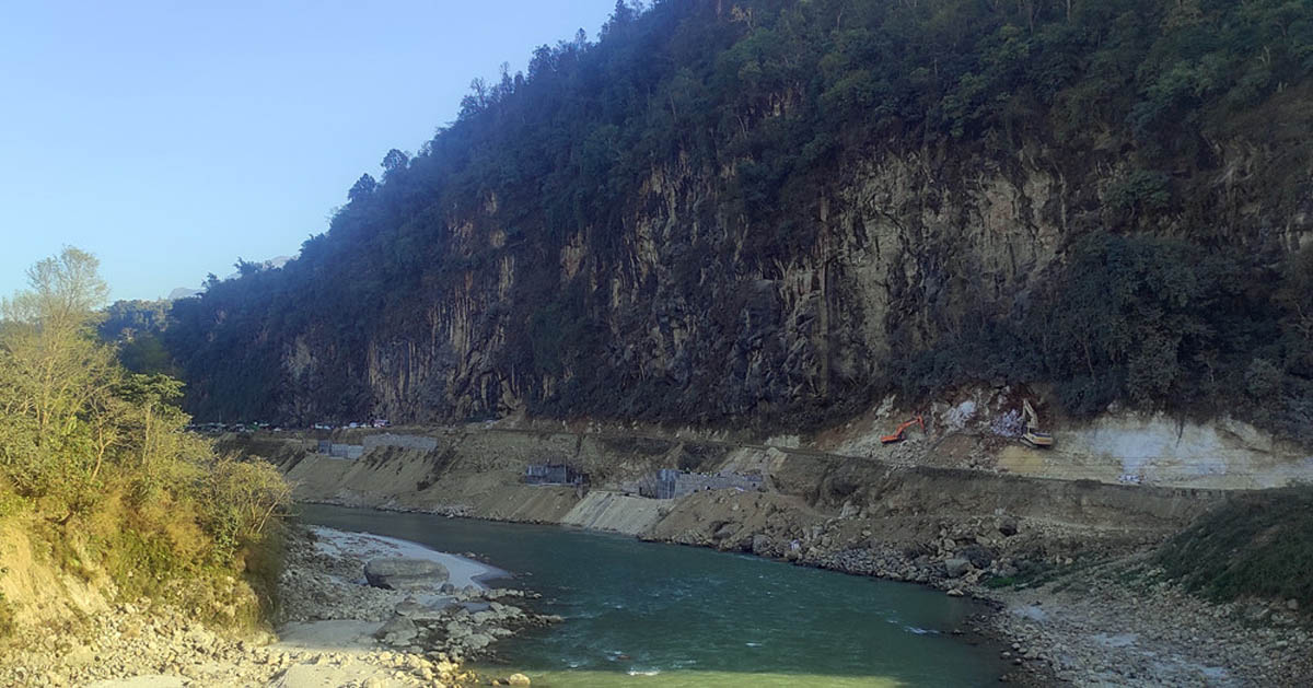 मर्स्याङ्दी जलविद्युत् केन्द्रको संरक्षण गर्न सात किलोमिटर सडक संरचना परिवर्तन गरिदै