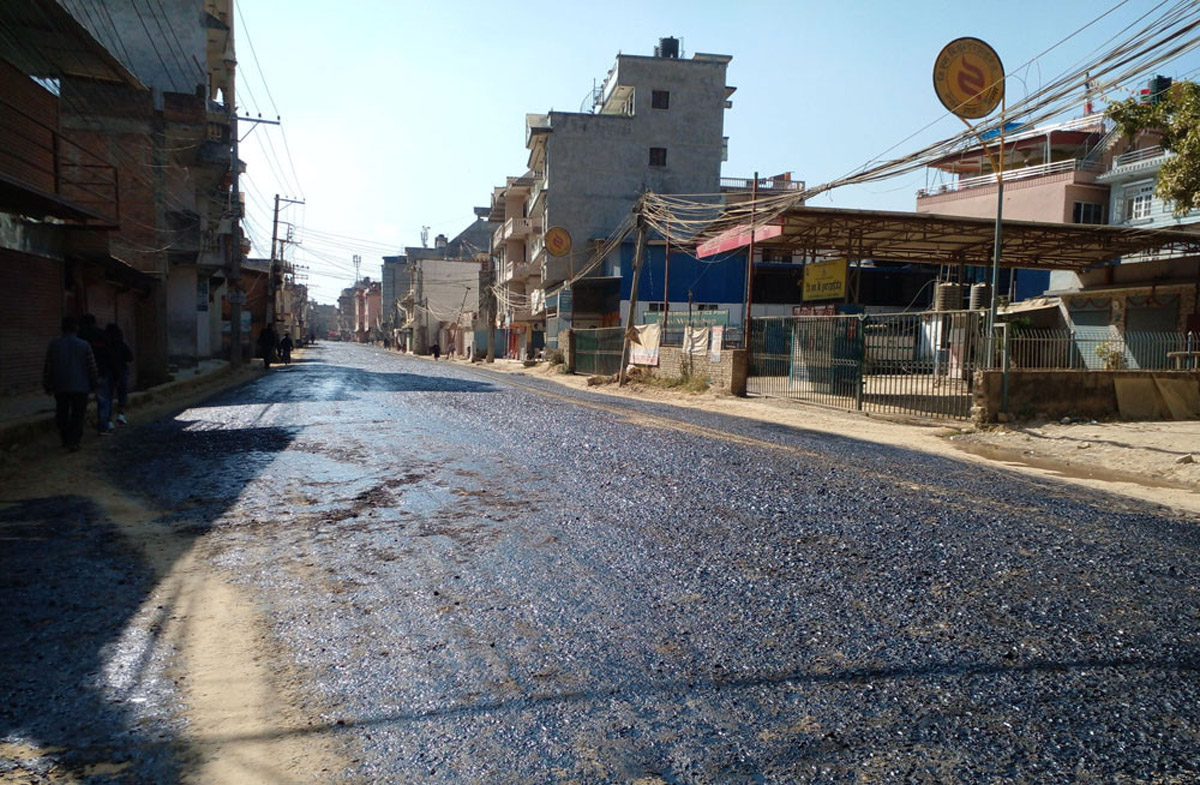 मार्फा–छैरो–चिमाङ सडक एक करोडको लगानीमा स्तरोन्नति हुँदै