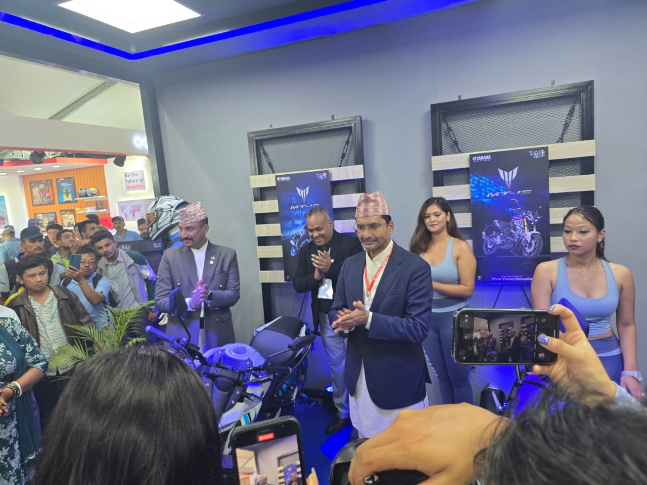 यामाहा नेपालद्वारा ‘नाडा अटो शो २०२५’ मा MT-15 V2 र FZ-S V3 DLX का नयाँ भेरियन्टहरू प्रस्तुत