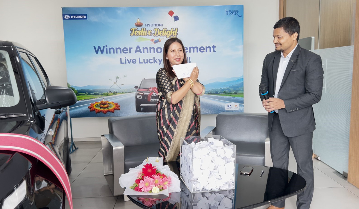 ह्युन्डाई ‘फेस्टिभ डिलाइट २०८१’ को बम्पर उपहार कुबेर कन्स्ट्रक्सनलाई, नयाँ ह्युन्डाई भेन्यु जिते