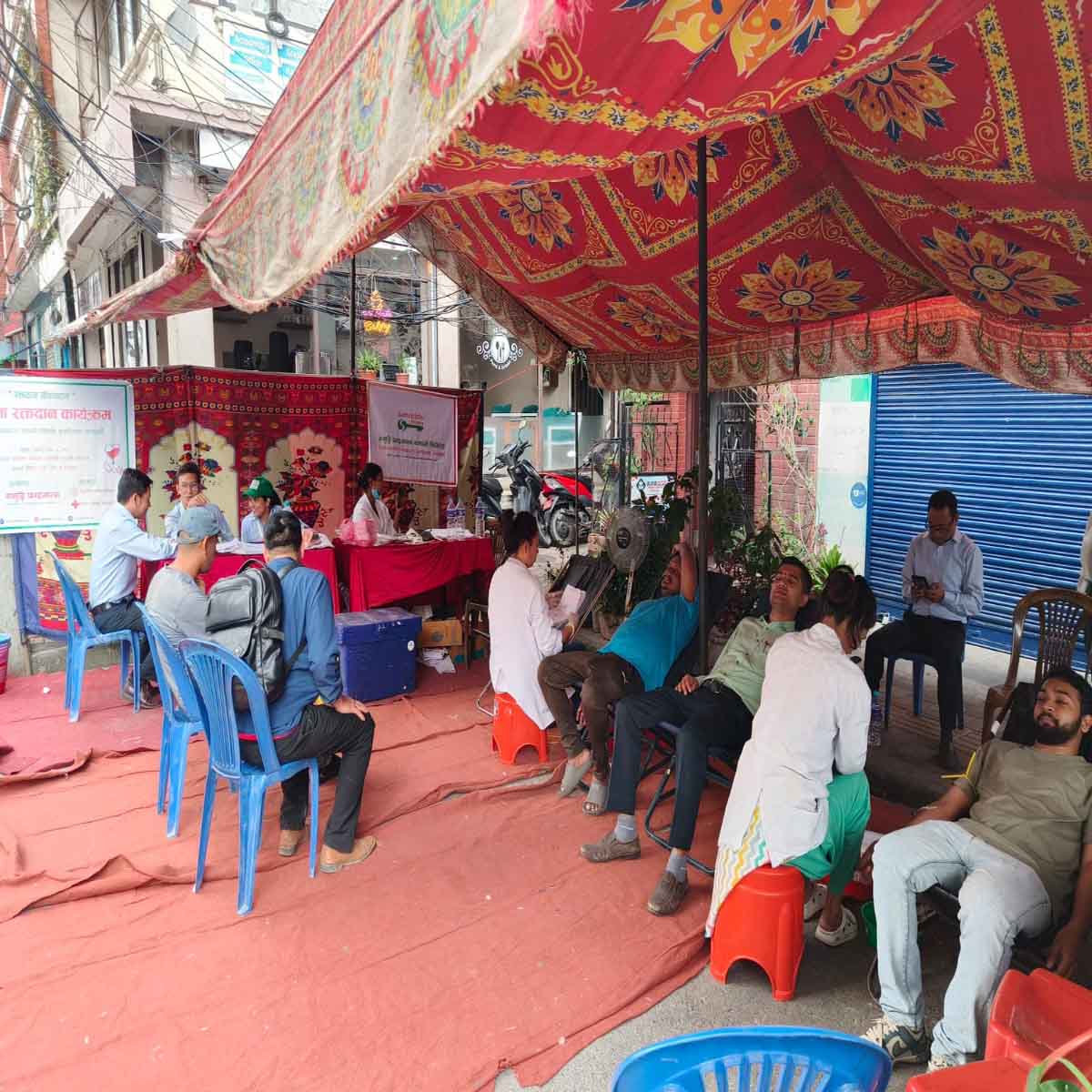 समृद्धि फाइनान्सद्वारा रक्तदान कार्यक्रम आयोजना
