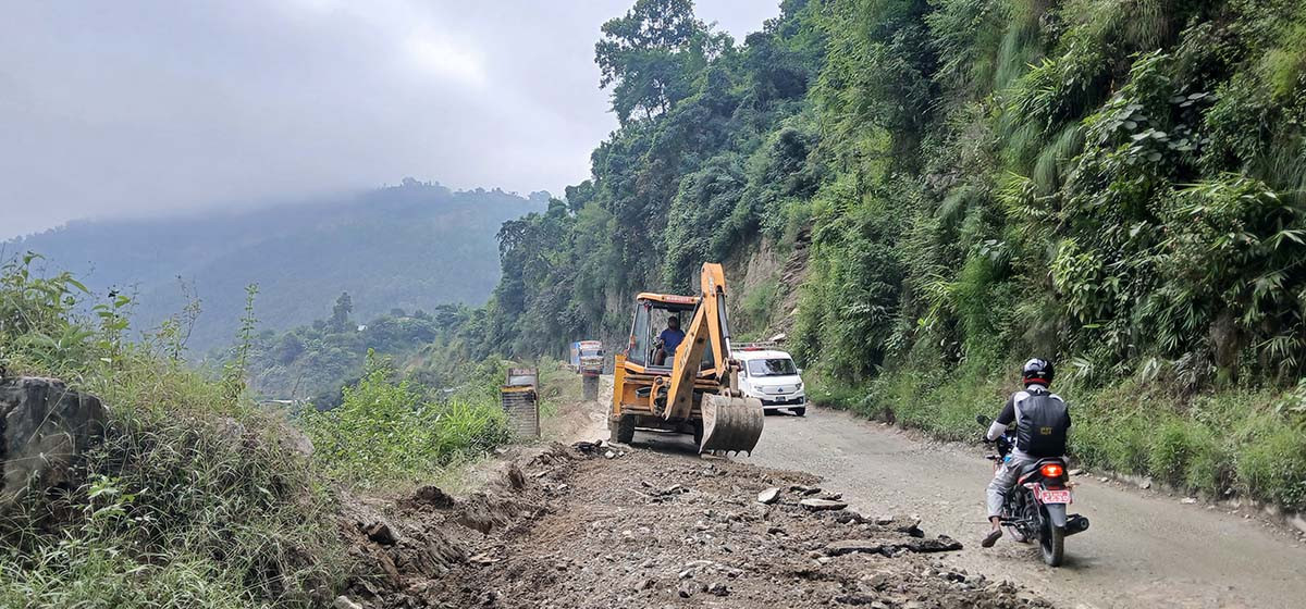पृथ्वीराजमार्गको नागढुङ्गा–मलेखु खण्ड एक साताका लागि आंशिक बन्द हुने