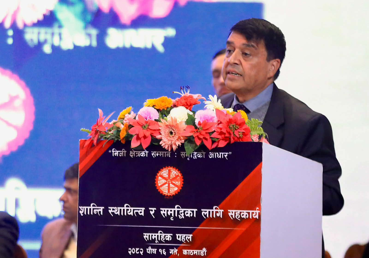 निजी क्षेत्र समृद्धिको सारथी, व्यवसाय सुरक्षित राख्न सामूहिक पहल आवश्यक : अध्यक्ष ढकाल