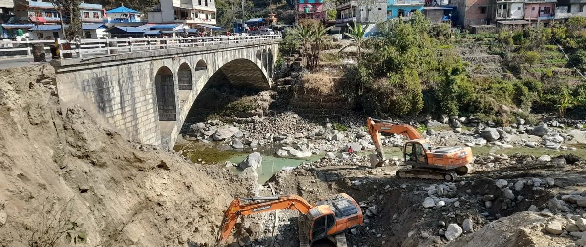 मोदीखोलामा ‘आर्क ब्रिज’ निर्माण सुरु, सात करोड ५० लाख रुपैयाँ विनियोजन