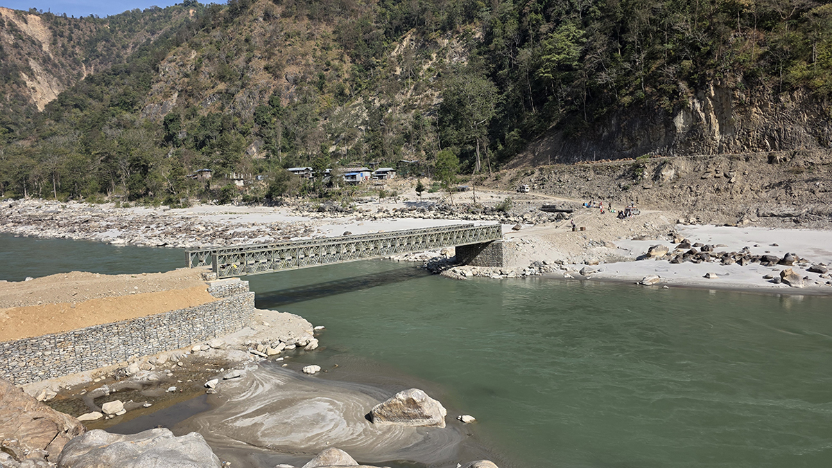 खोटाङ–तराई छोटो मार्ग खुल्यो, फोक्सिङटारमा सुनकोशीमाथि बेलिब्रिज सञ्चालन