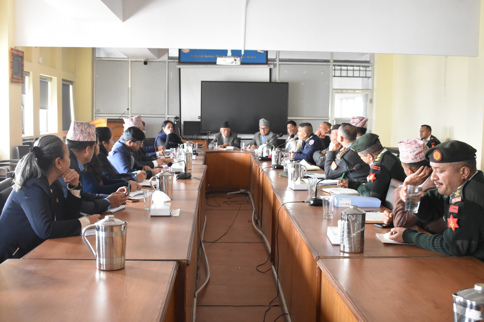 राष्ट्रिय मानव अधिकार आयोगद्वारा निर्वाचन सुरक्षा तयारी विषयमा छलफल