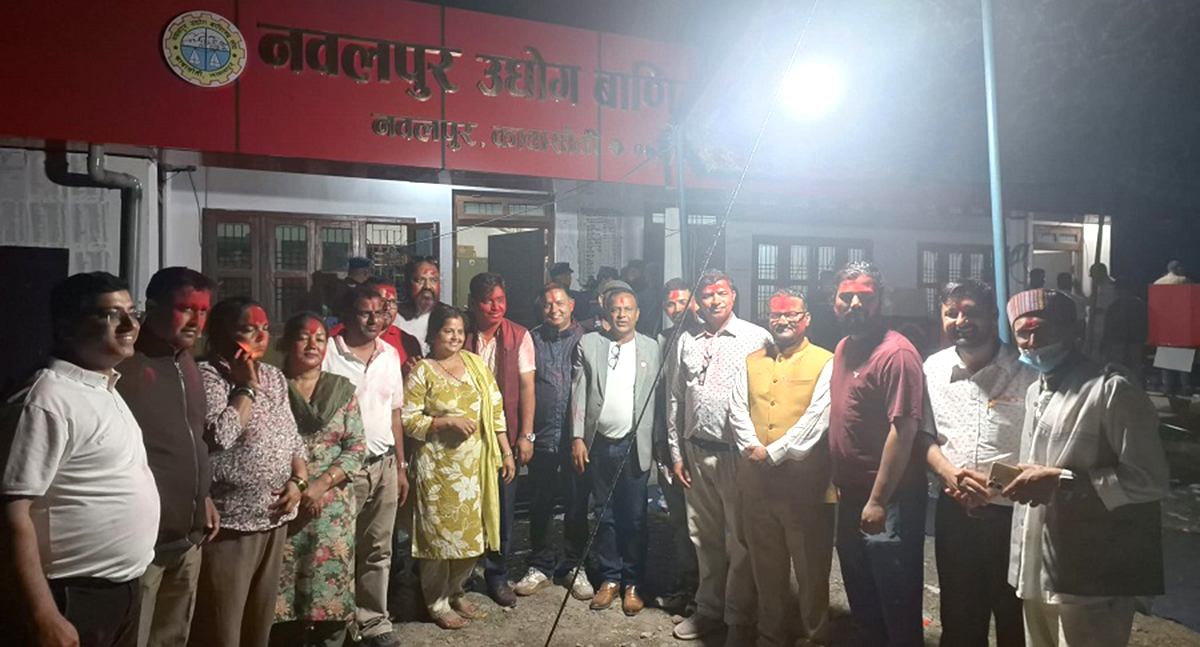 नवलपुर उद्योग वाणिज्य संघको अध्यक्षमा बुद्धिसागर पोख्रेल निर्वाचित