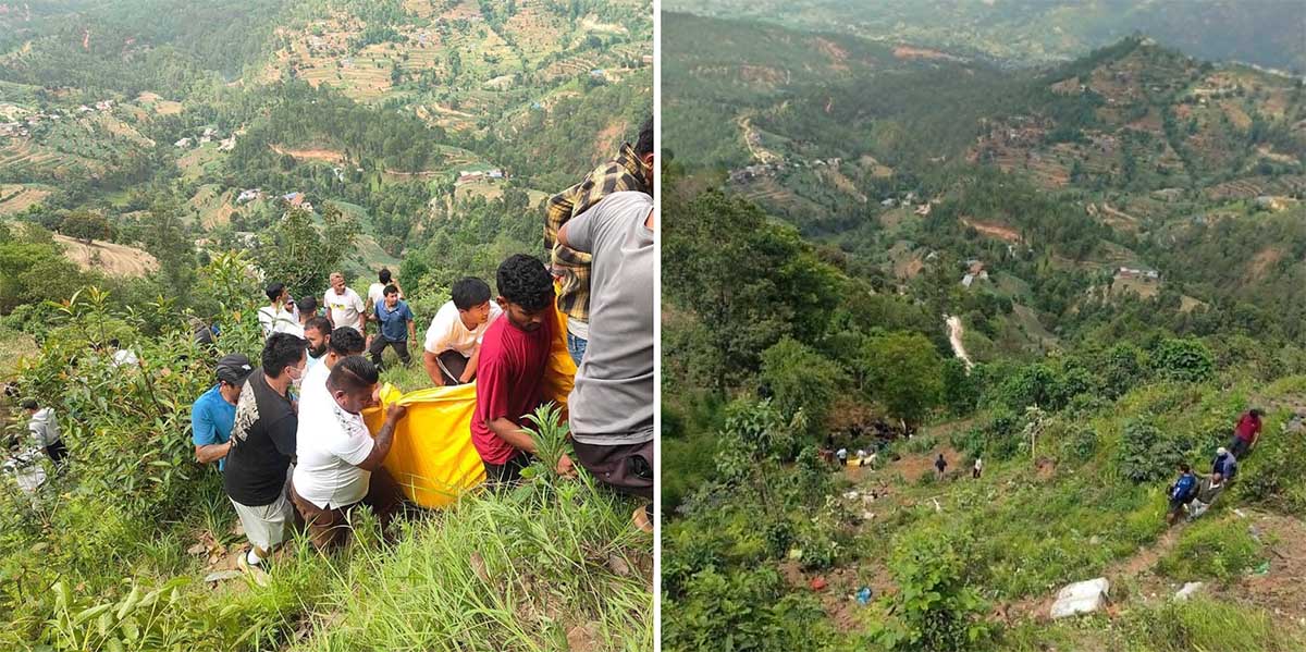 बनेपाको सेल्फीडाँडामा बस दुर्घटना: ८ जनाको मृत्यु, चार मृतकको पहिचान खुल्यो