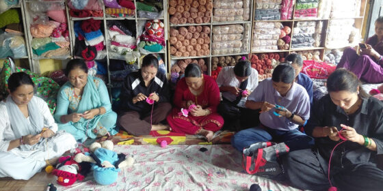 सीप सिकेर आत्मनिर्भर बन्दैछन् महिला, धागोबाट विभिन्न सामग्री बनाएर आम्दानी