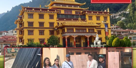 प्रभु बैंकद्वारा विपद्बाट प्रभावित परिवारहरुका लागी आश्रय स्थल (पहेंलो गुम्बा) लाई बंक बेड हस्तान्तरण
