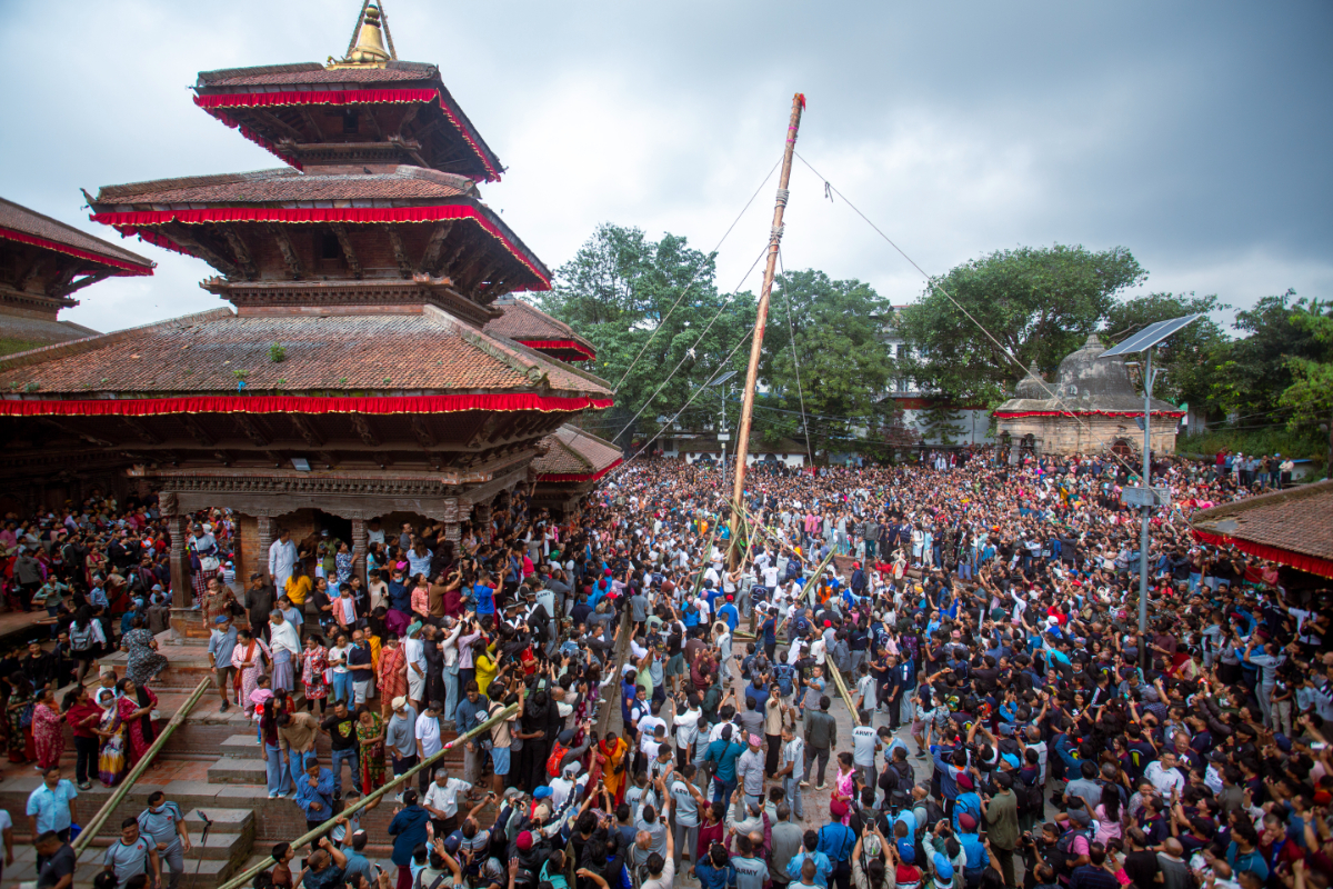 इन्द्रजात्रा विधिवत् सुरु, आज उपाकु पर्व मनाइँदै
