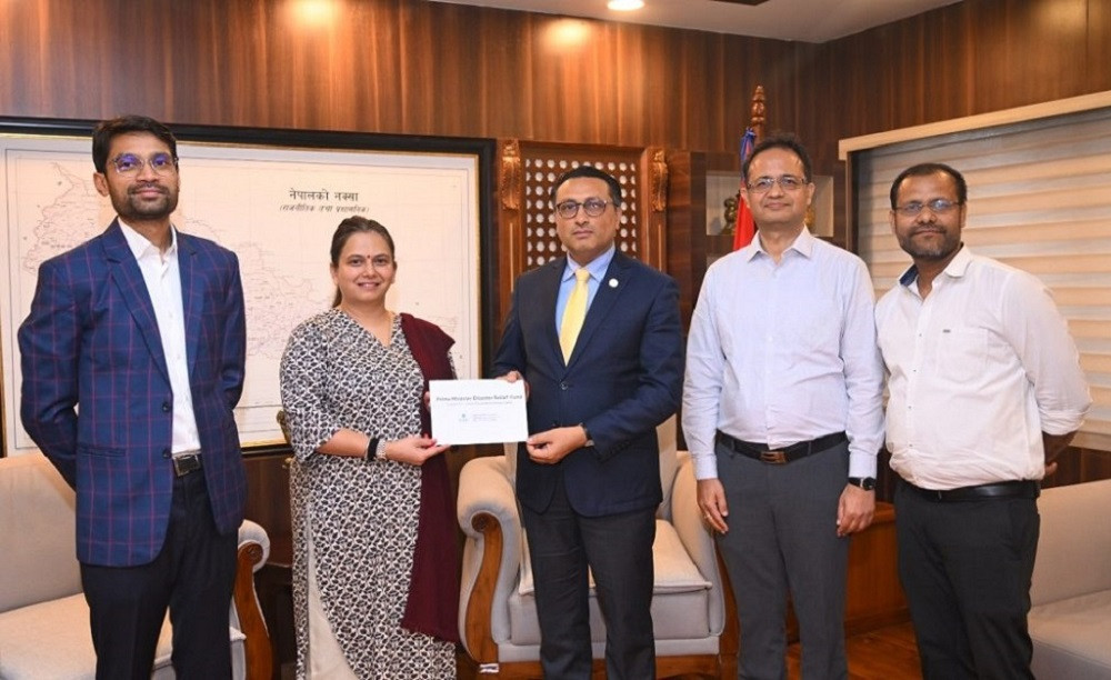 रसुवा बाढीपीडितका लागि शंकर ग्रुपले दियो ४ करोड रुपैयाँ सहयोग